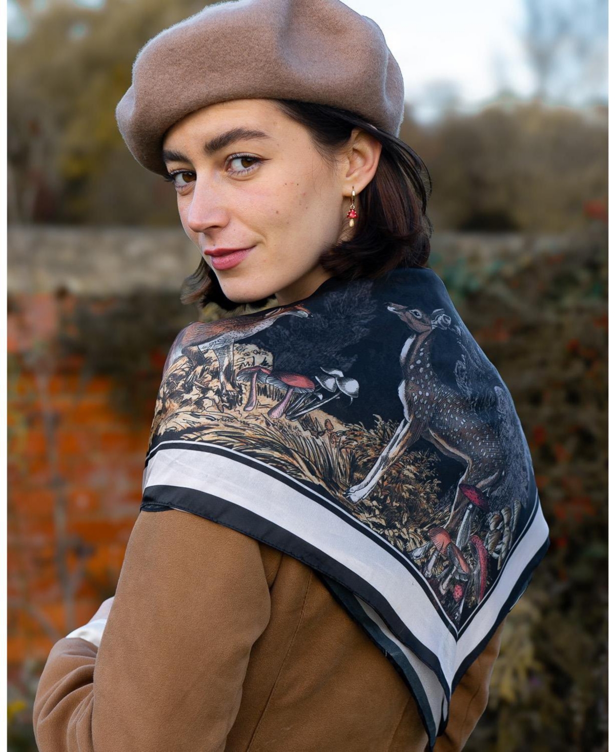 Fable England Women's A Night's Tale Narrative Square Scarf