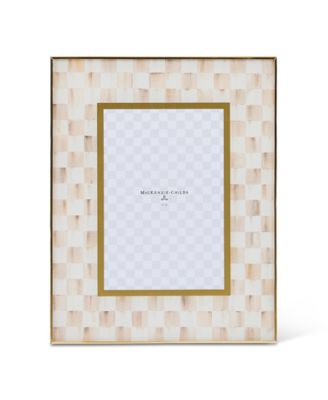 Mocha Check 4" x 6" Glass Frame