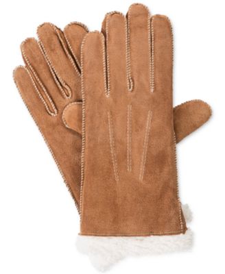 Isotoner Signature - Moccasin Stitch Suede Gloves
