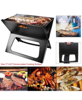 Foldable BBQ Grill Portable BBQ Barbecue Grill Camping Garden Outdoor Travel for Camping Picnic RV Travel Backyard