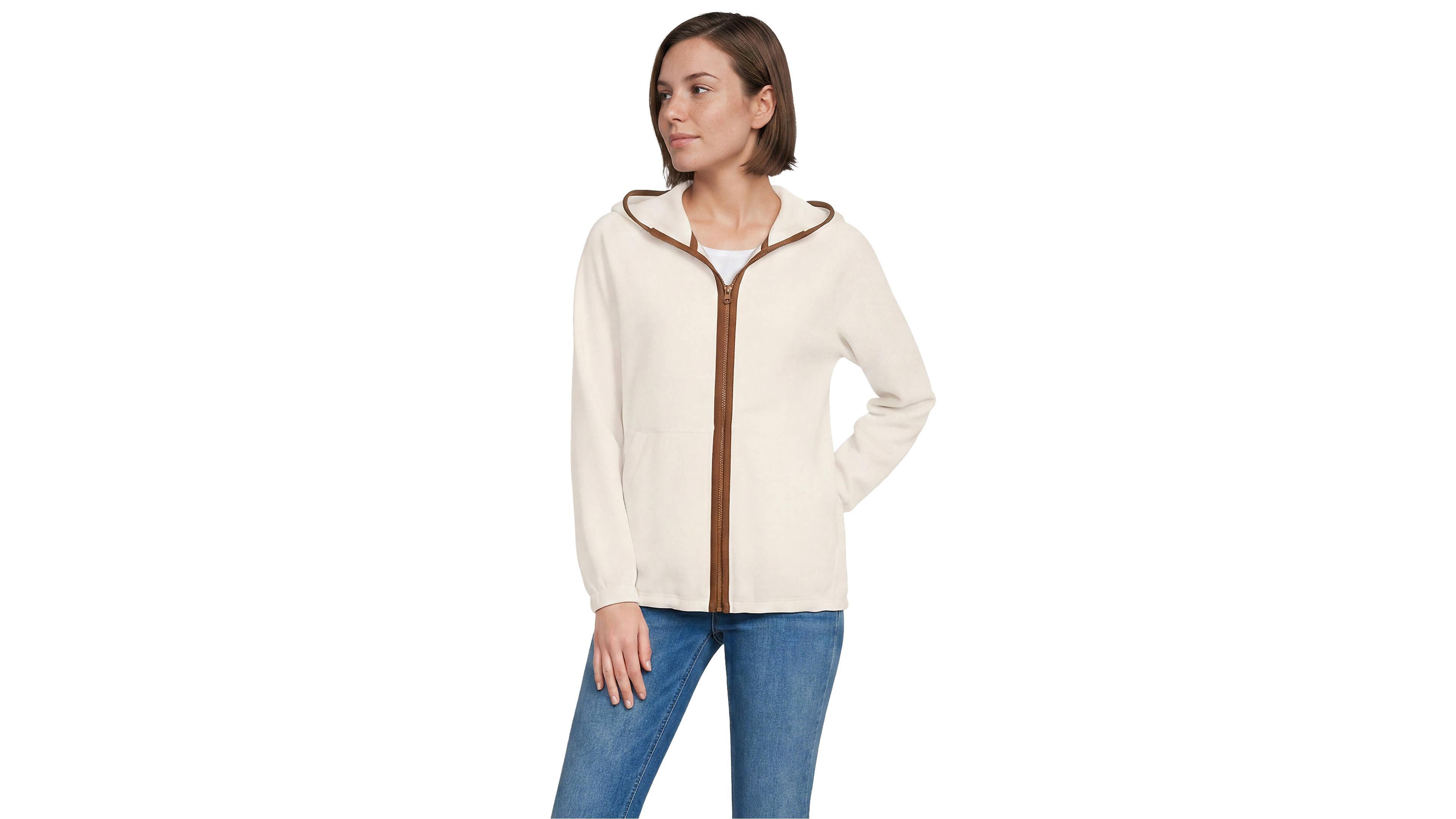Lands' End Women's Anyweather RainDefense Fleece Full Zip Jacket