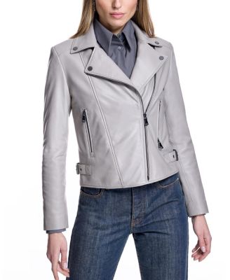 Women's Leather Moto Jacket