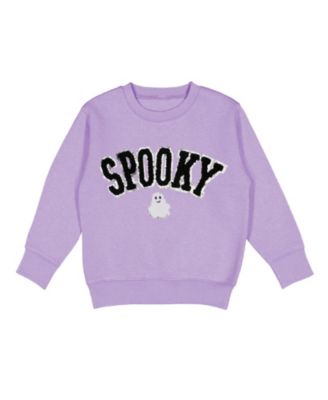 Toddler Girls 2T-4T Spooky Ghost Patch Halloween Sweatshirt