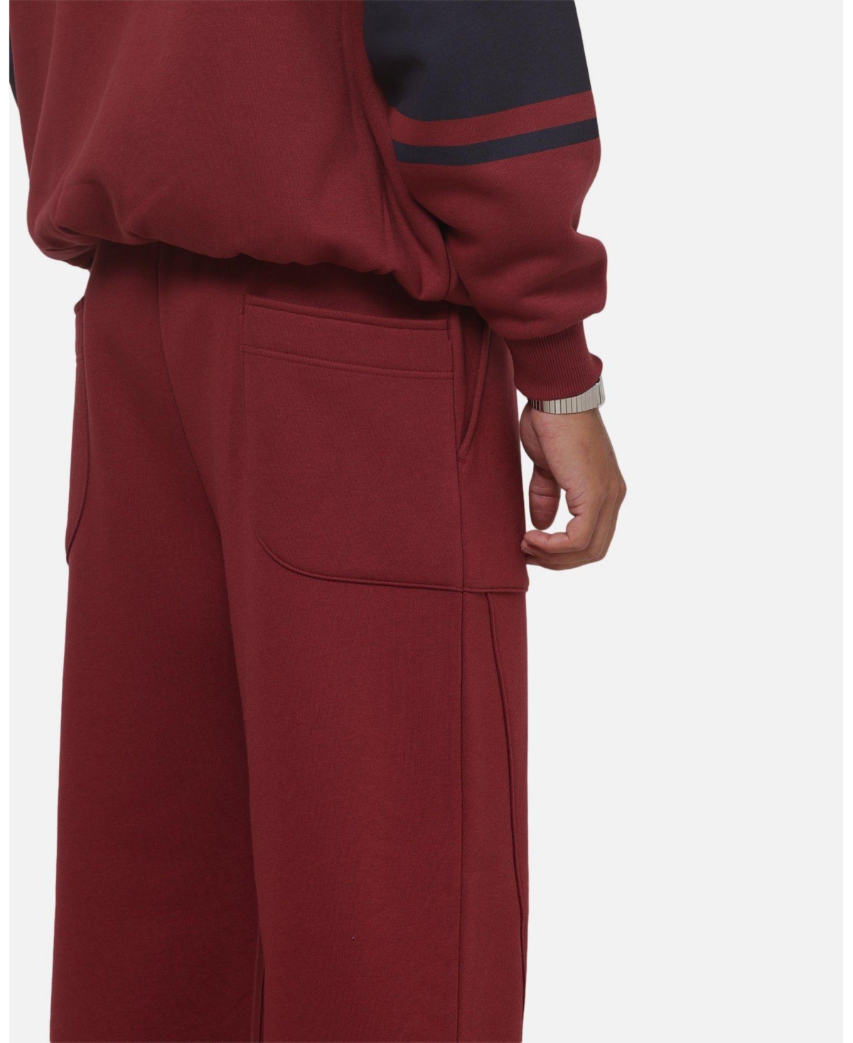 Carre Men's Varsity Oversized Wide-Leg Track Pants