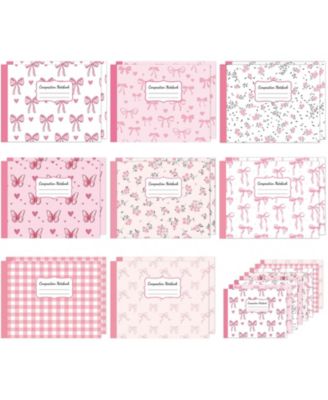 8 Pack College Ruled Composition Notebooks Cute Preppy Aesthetic School Office Supplies 100 Pages