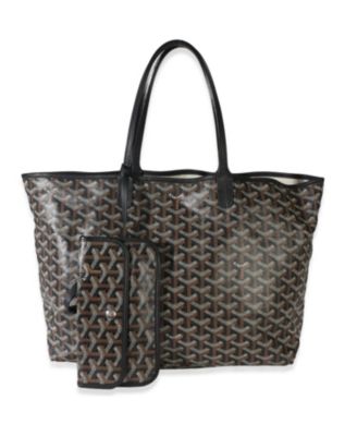 Black Goyardine Canvas Saint Louis PM