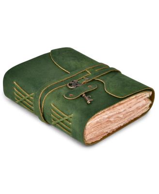 Genuine Leather Journal Handmade Deckle Edge Thick Paper Blank Notebook For Everyday Writing