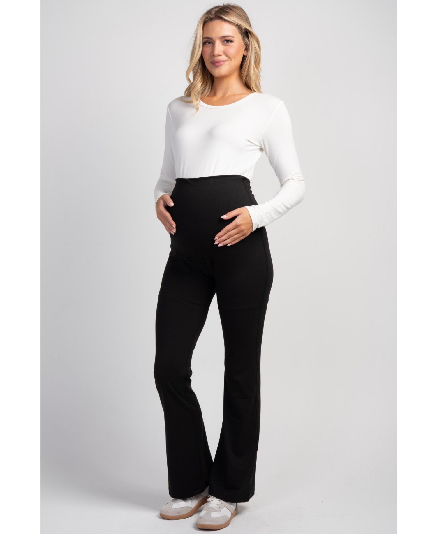 Maternity High-Rise Over-the-Belly Flare Pants