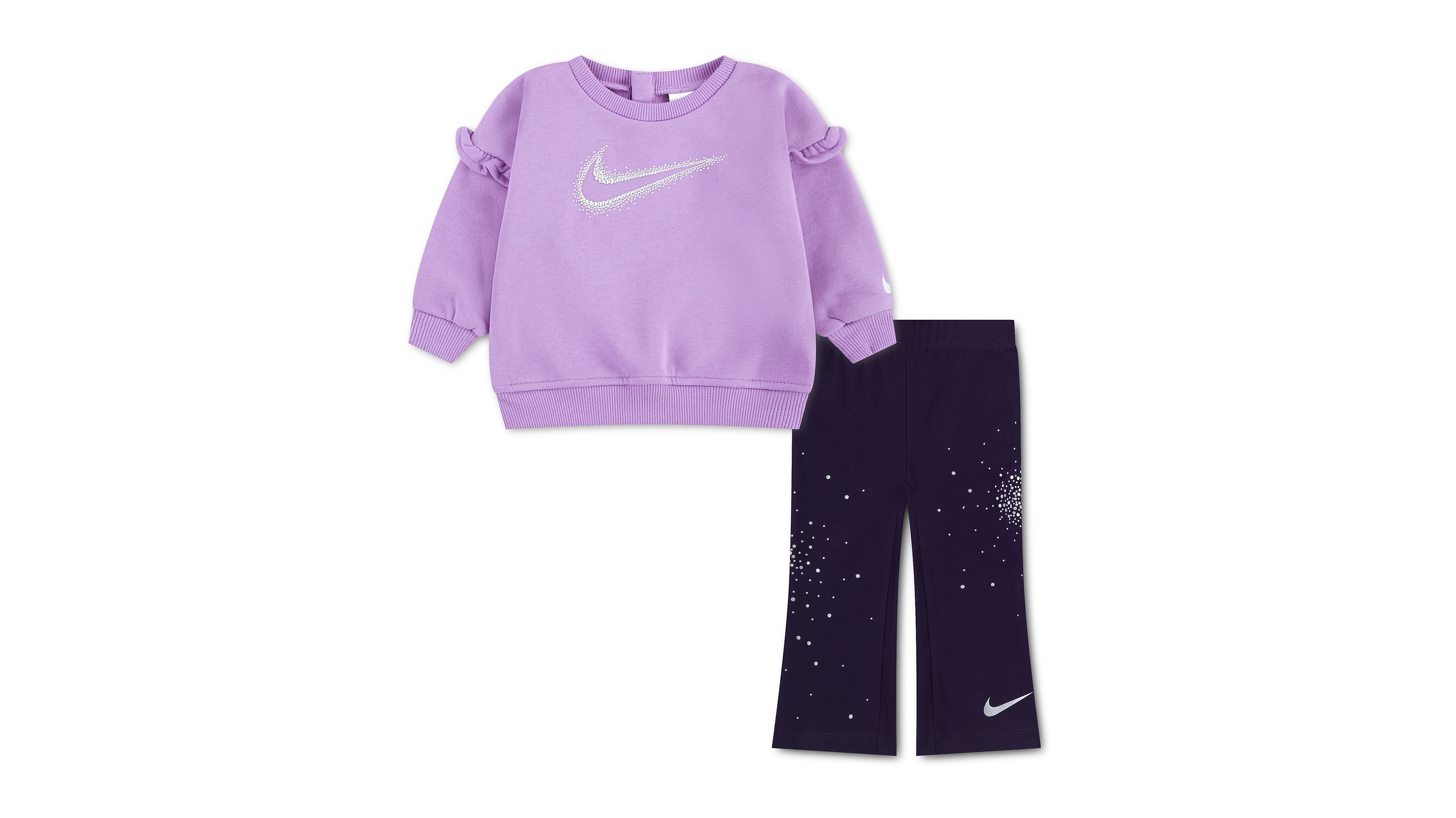 Nike Baby Girls' Ruffle Long-Sleeve Flare Top and Leggings, 2-Piece Set