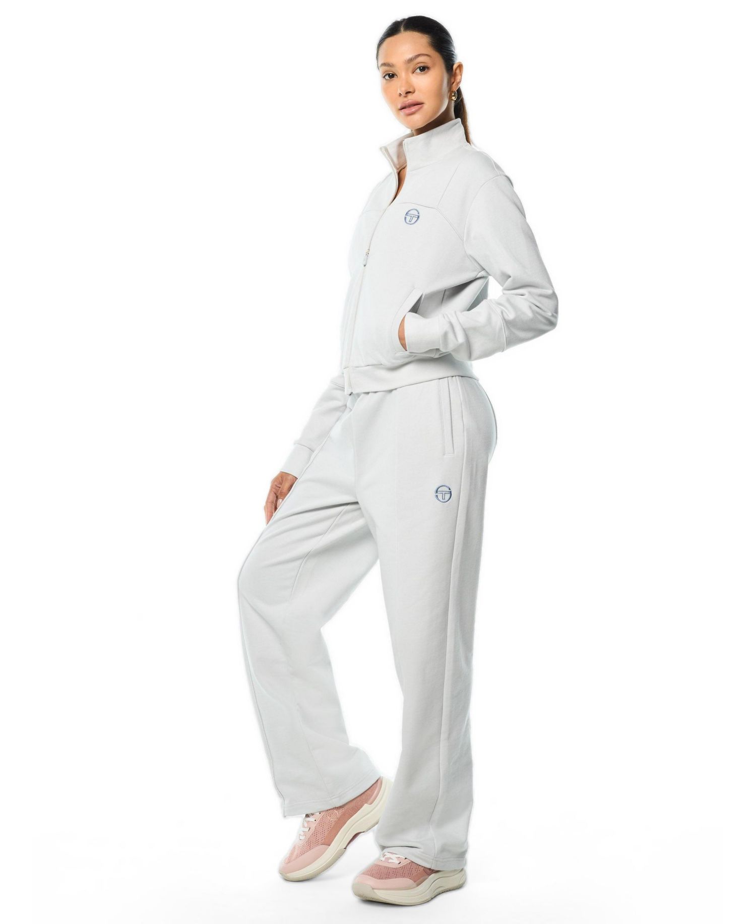Women's Lineo Mock-Neck Premium-French-Terry Track Jacket