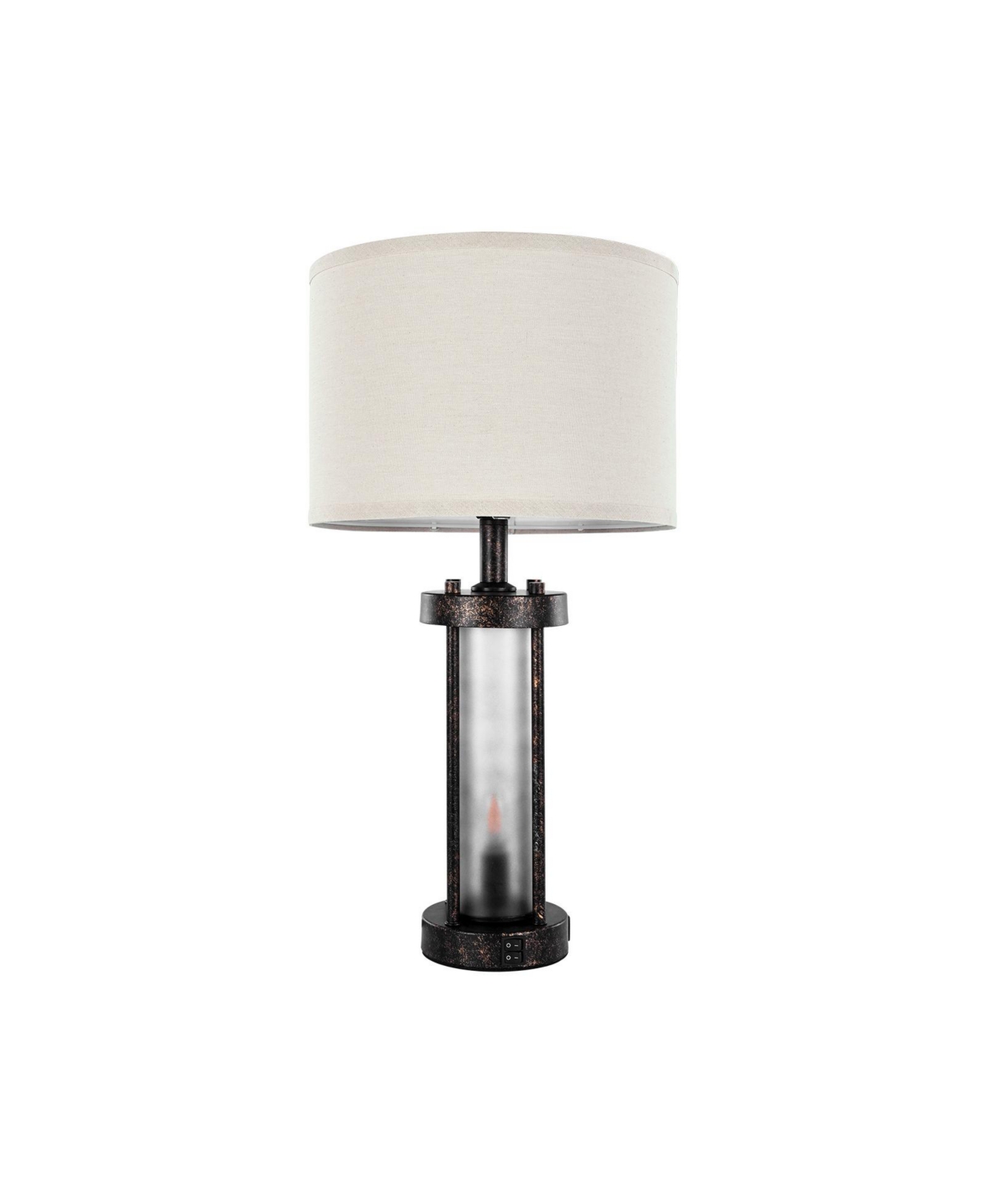 Bestcore Dimmable Bedside Table Lamp Set of 2 Usb Type-c and Ac Outlet Ports