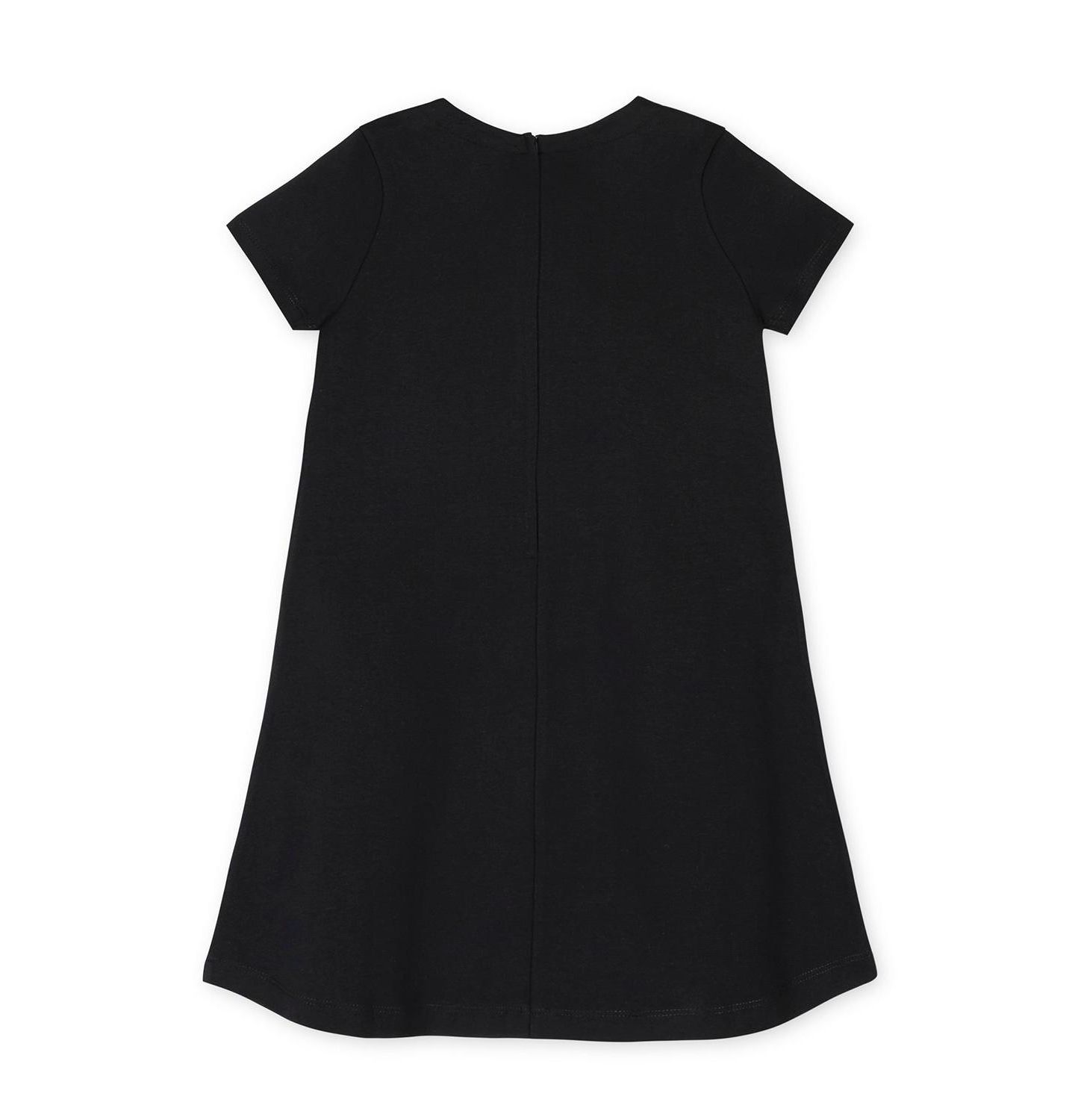 Платье Hope & Henry Short-Sleeve A-Line Ruffle-Placket Dress для девочек, цвет: Чёрный — фото 6