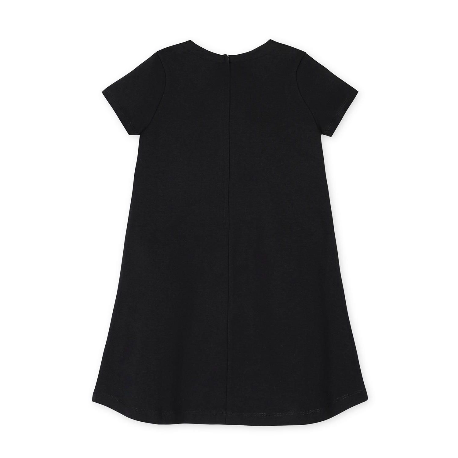 Girls' 4-16 Short-Sleeve A-Line Ruffle-Placket Dress