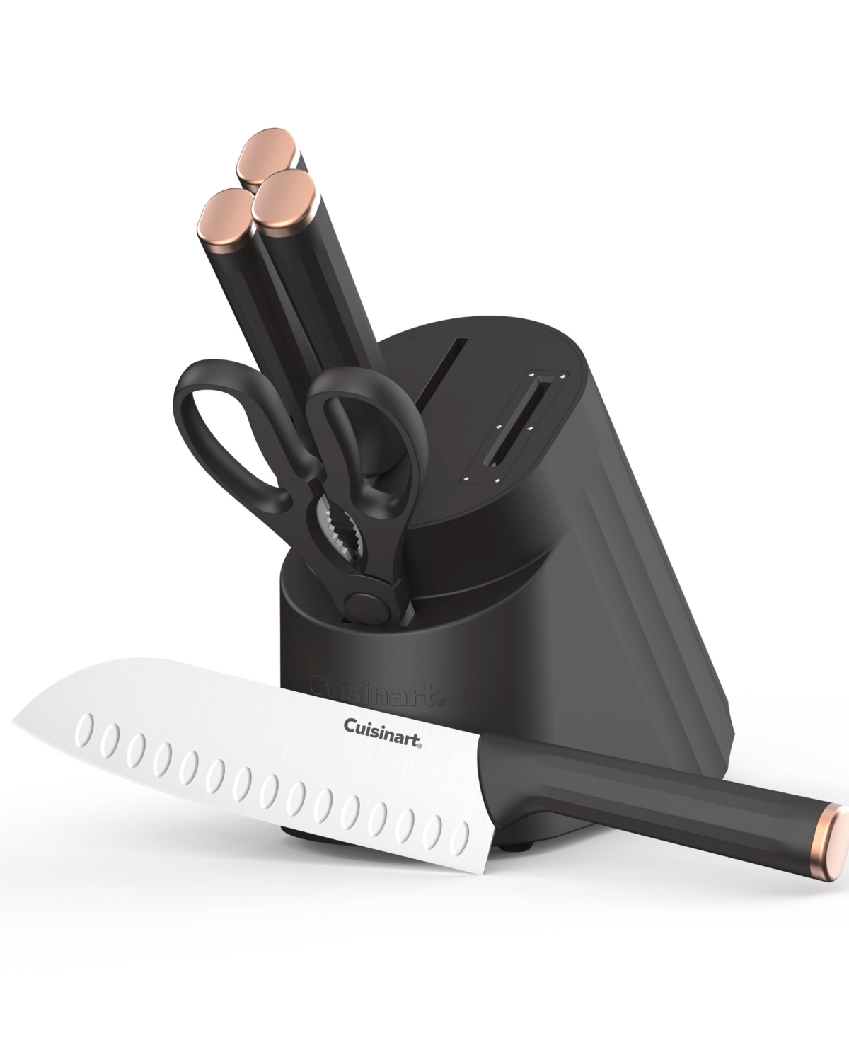 Cuisinart Artisan Elite 6-piece Stainless Steel Cutlery Knife Block Set In Black