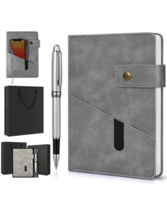 Hardcover Lined Journal Notebook With Pen Gift Box Layflat Writing Journal For Work Travel School