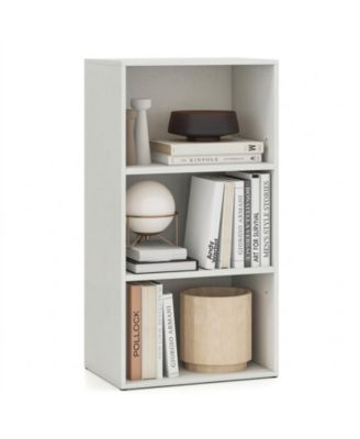 3-Tier Cube Bookcase Set of 2 with 7-Position Adjustable Shelves