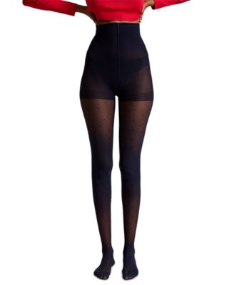 Women's Swiss Dot Seamless 20-Denier Tights