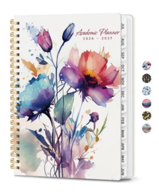 Academic Planner Monthly Weekly Academic Year Hardcover Organizer For School Office Home