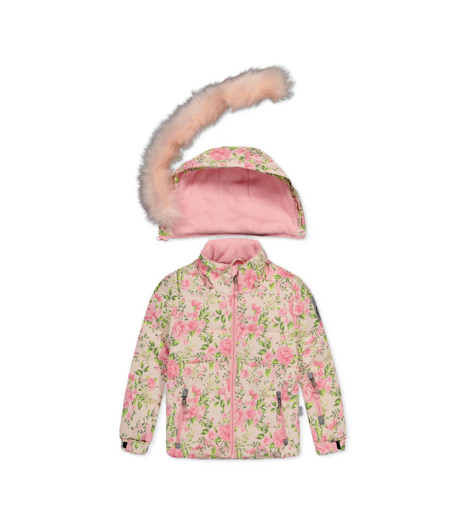 Girls' 4-16 Play Hooded Floral-Print Jacket and Pants, 2-Piece Set