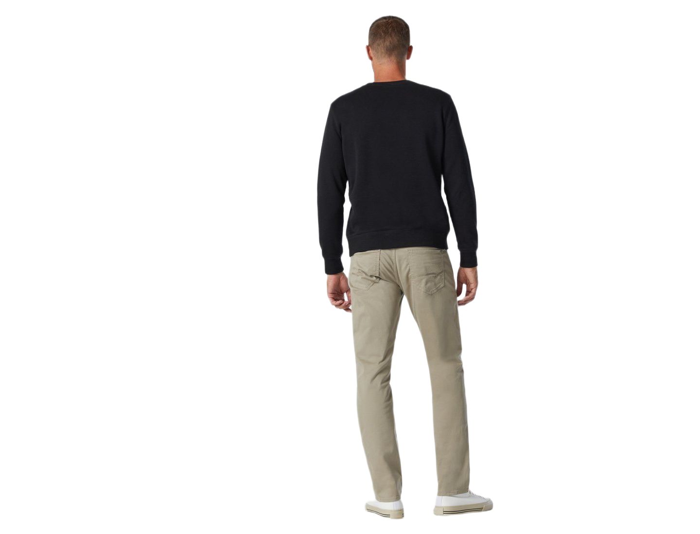 Мужские брюки Mavi Jeans Zach Twill Regular-Rise Straight-Leg, цвет: Бежевый — фото 3