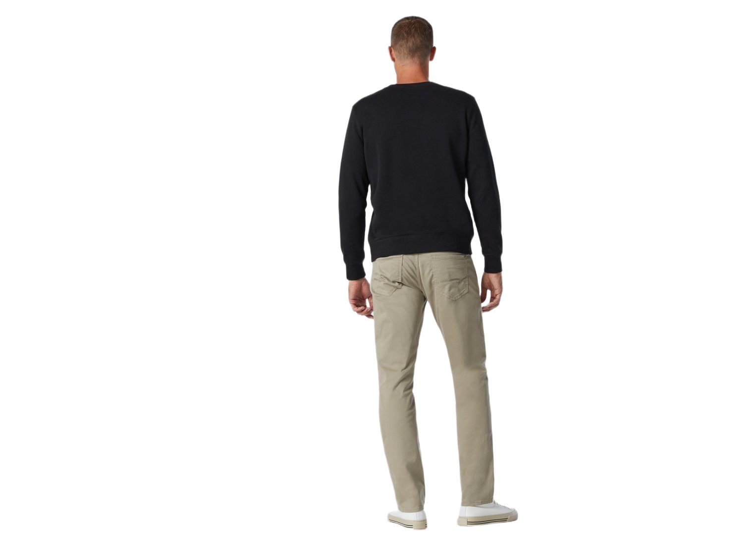Men's Zach Twill Regular-Rise Straight-Leg Pants