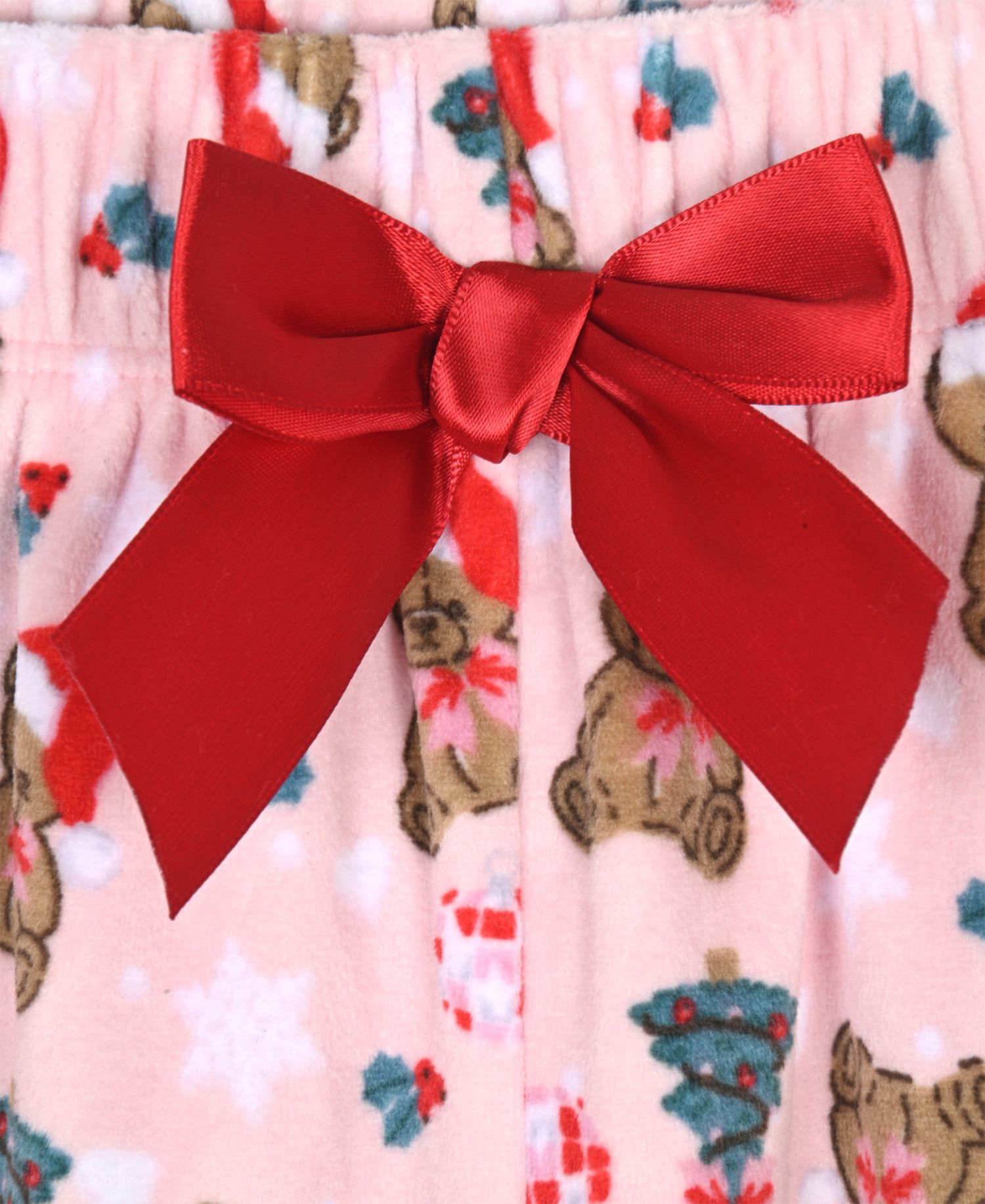 Girls' 5-16 Velour Print Top, Pants and scrunchie, 3-Piece Set