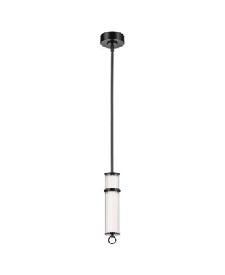 Riven 15.5 Inch LED 1 Light Pendant with Clear Fluted Glass