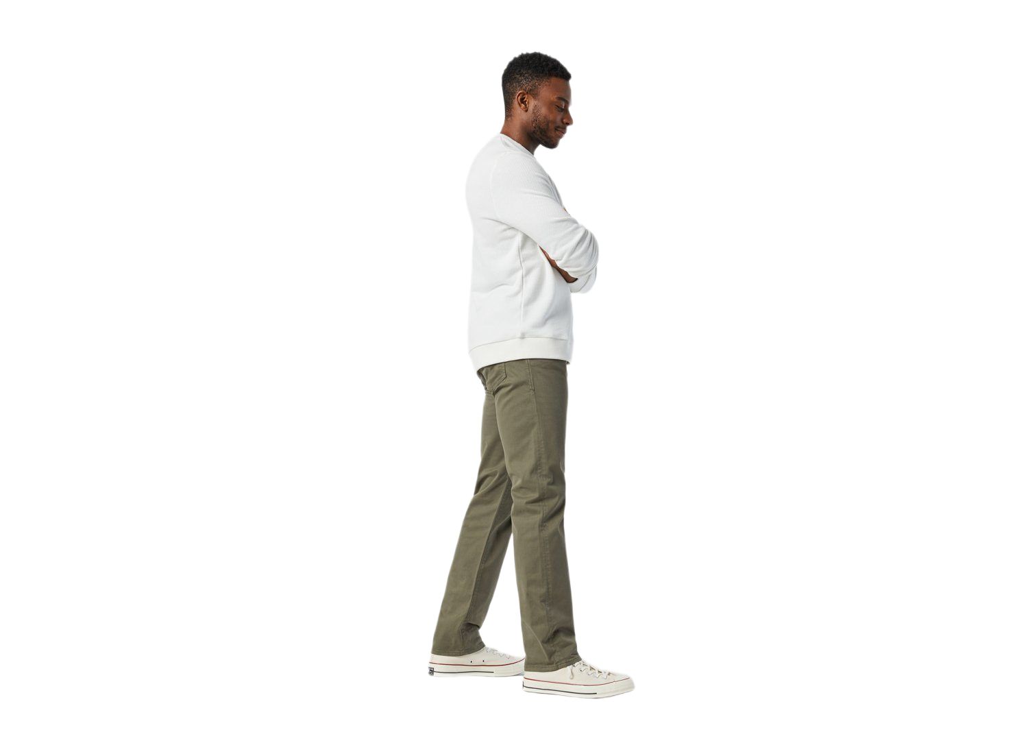 Men's Zach Straight-Leg Regular Rise Twill Pants