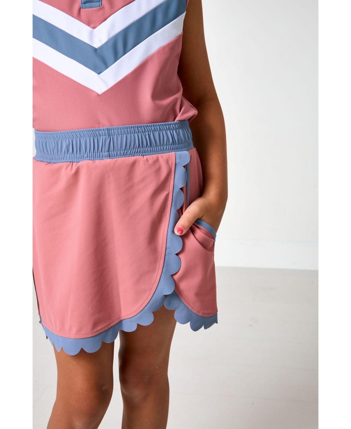 Courtside Kids Girls' 2-16 Scalloped Skort