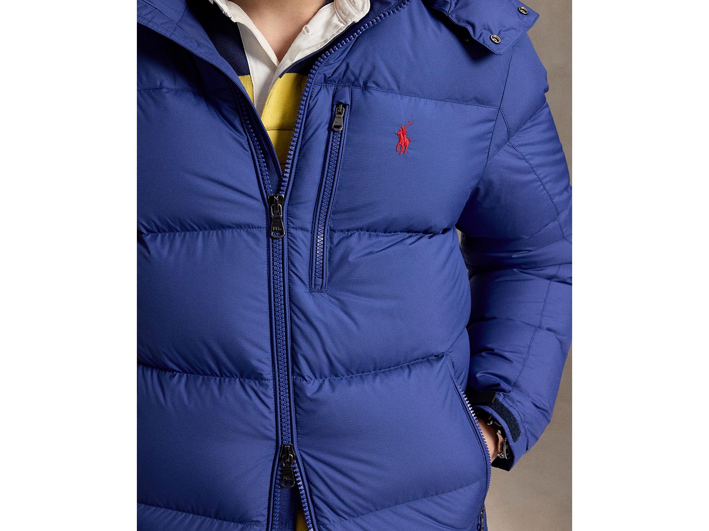 Мужская куртка Polo Ralph Lauren The Gorham Down Jacket, цвет: Синий — фото 3