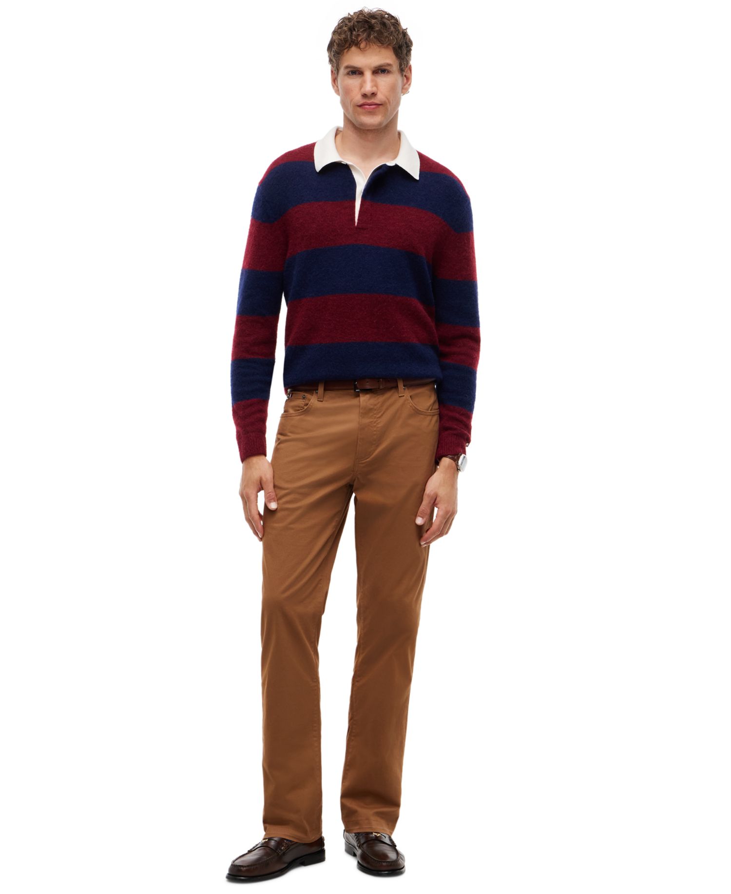 Men's Denton Straight-Fit Five-Pocket Stretch Twill Pants