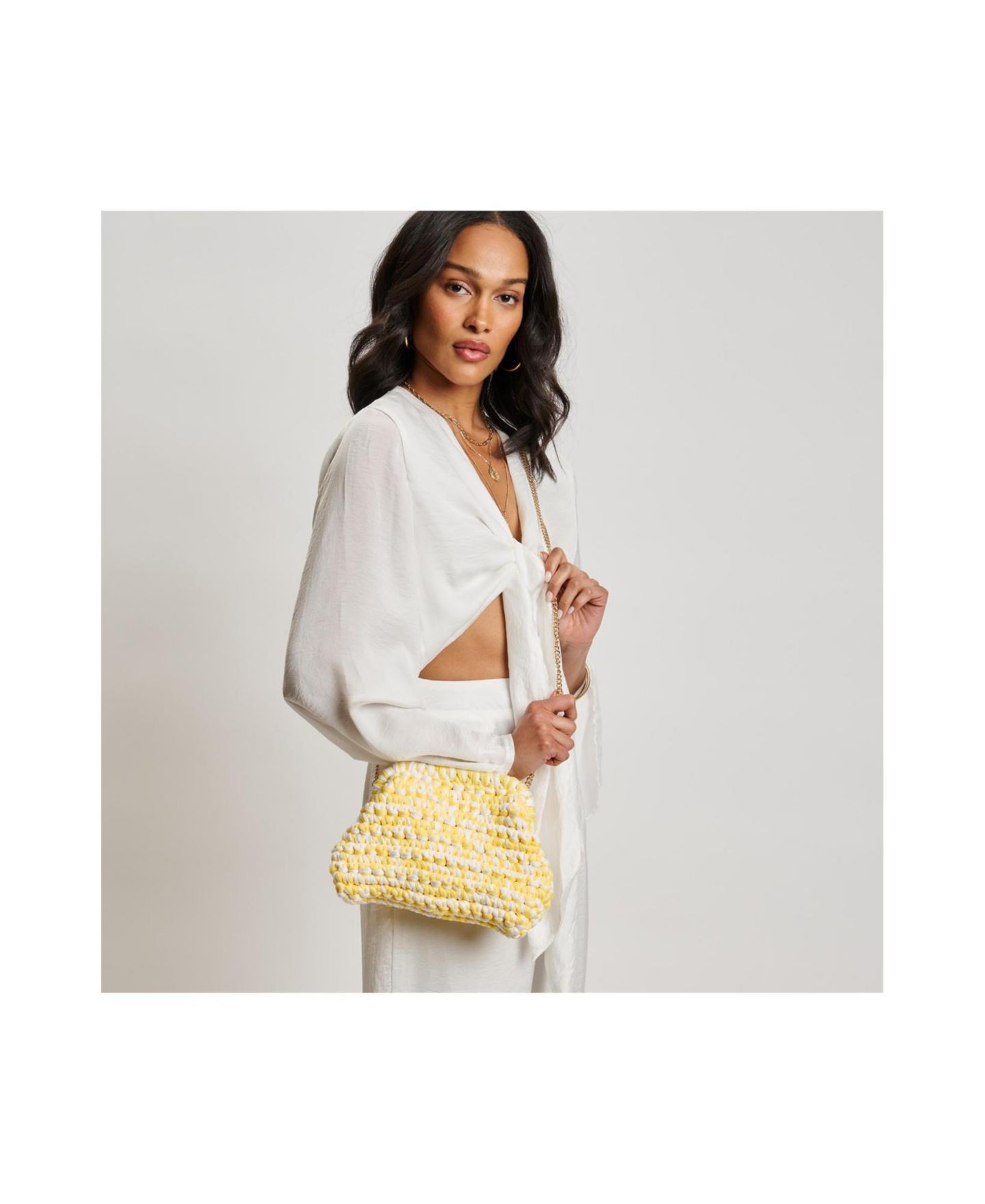 Женский клатч Moda Luxe Raya Clutch, цвет: Сливочный — фото 5