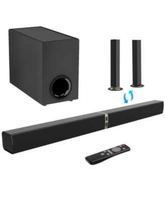 120W Bluetooth 5.0 Detachable 2-in-1 TV Soundbar with Subwoofer