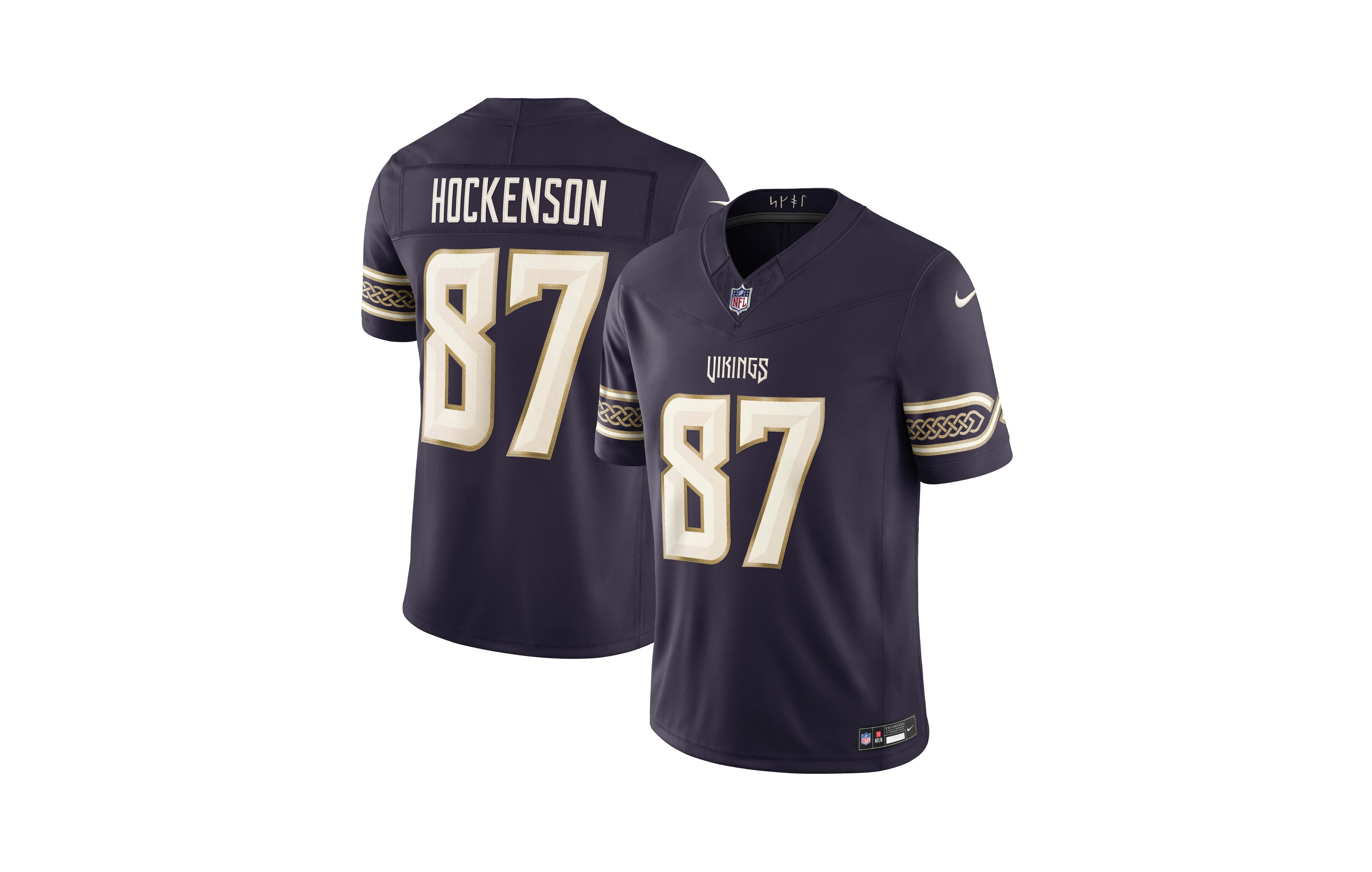Nike Men's T.j. Hockenson Purple Minnesota Vikings 2026 Rivalries Collection Vapor F.u.s.e Stitched Limited Jersey