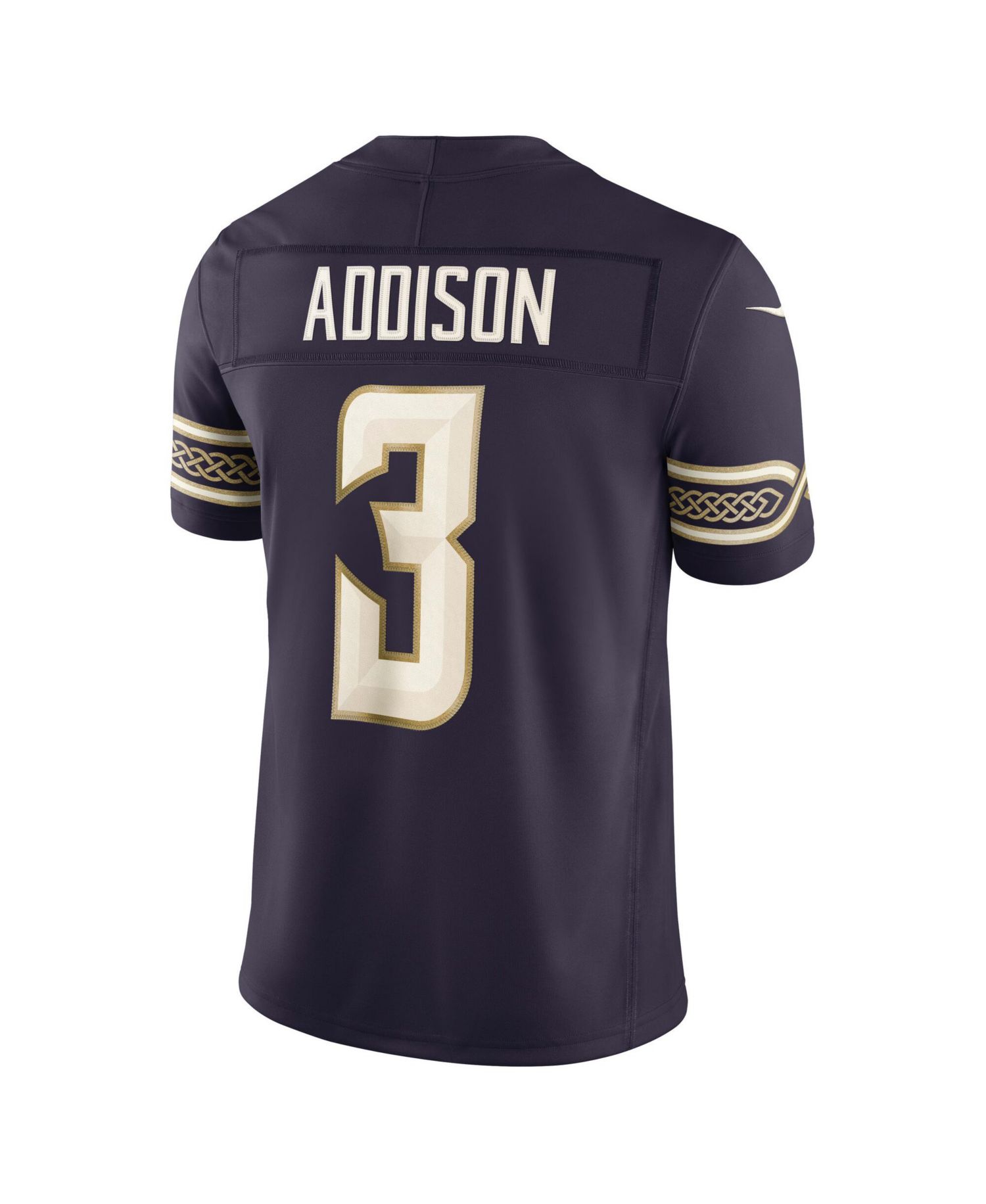 Men's Jordan Addison Purple Minnesota Vikings 2026 Rivalries Collection Vapor F.U.S.E Stitched Limited Jersey