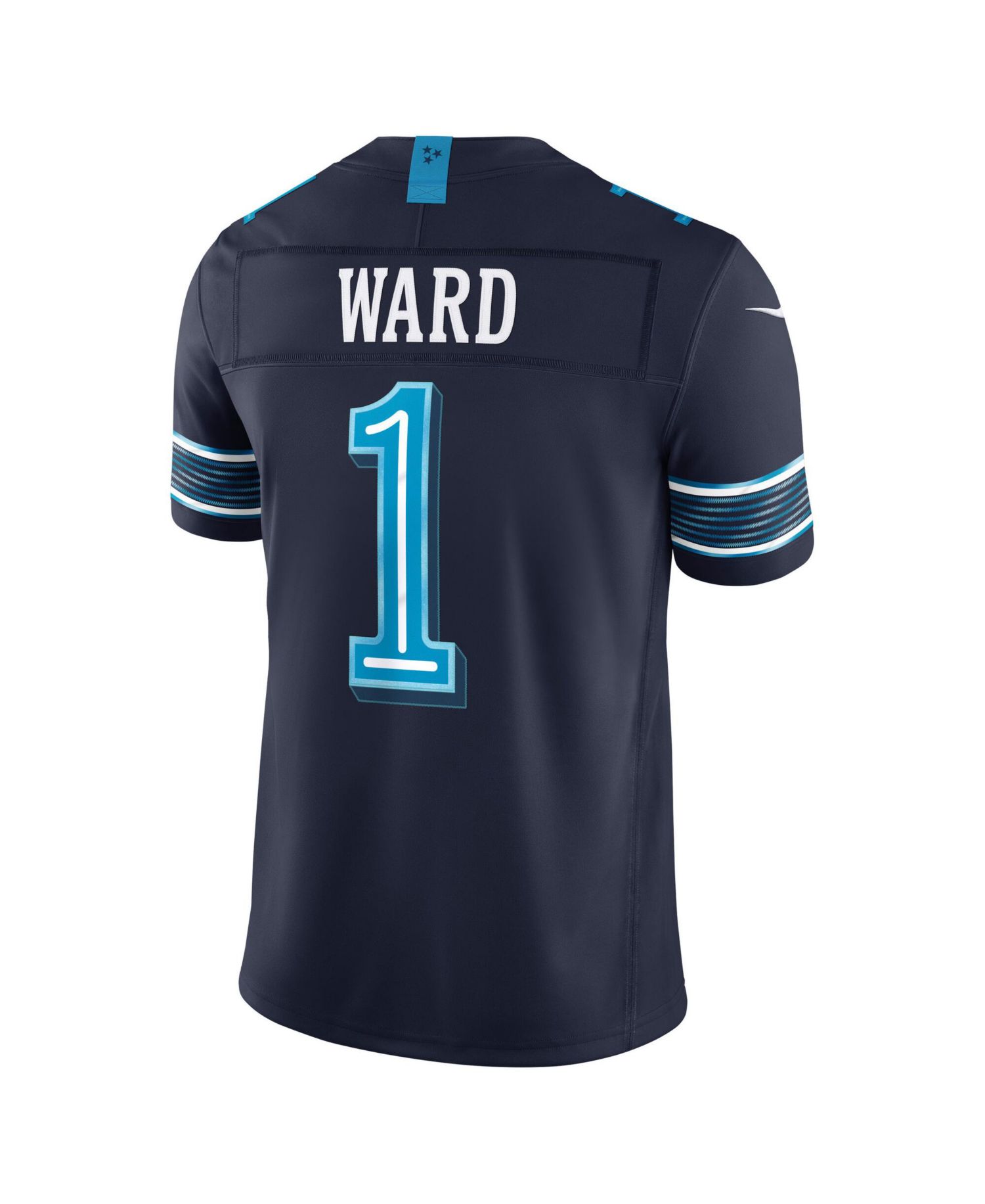 Men's Cameron Ward College Navy Tennessee Titans 2026 Rivalries Collection Vapor F.U.S.E Stitched Limited Jersey