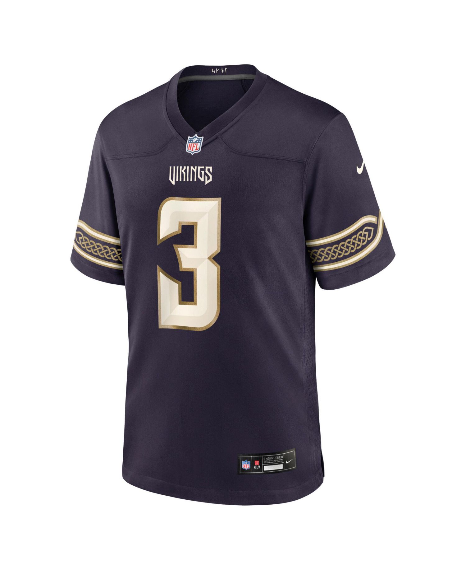 Men's Jordan Addison Purple Minnesota Vikings 2026 Rivalries Collection Game Jersey