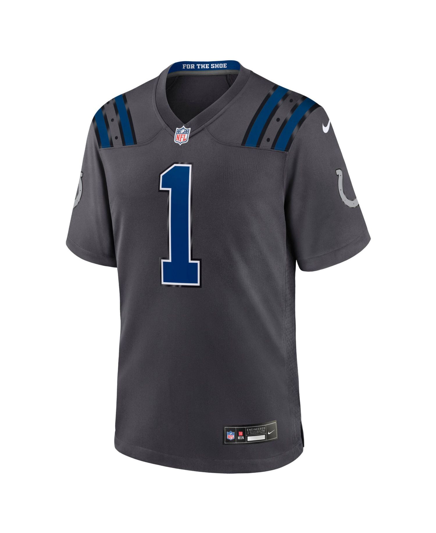 Men's Ahmad Sauce Gardner Anthracite Indianapolis Colts 2026 Rivalries Collection Game Jersey
