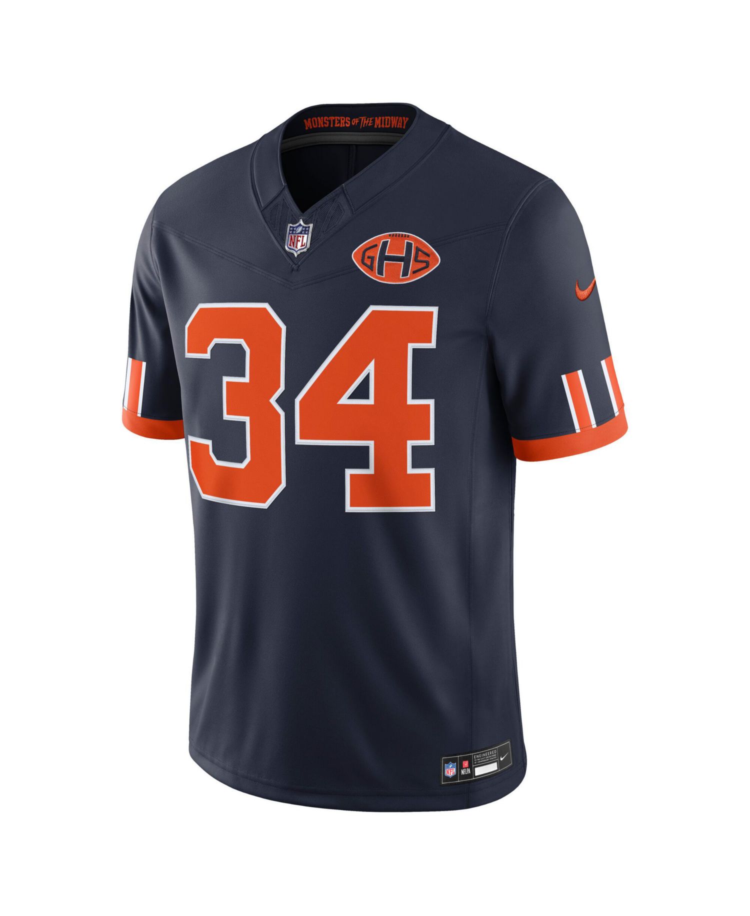 Men's Walter Payton Navy Chicago Bears 2026 Rivalries Collection Vapor F.U.S.E Stitched Limited Jersey