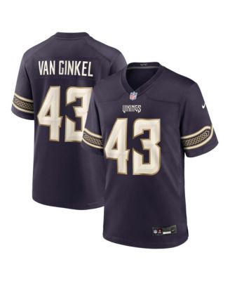 Men's Andrew Van Ginkel Purple Minnesota Vikings 2026 Rivalries Collection Game Jersey