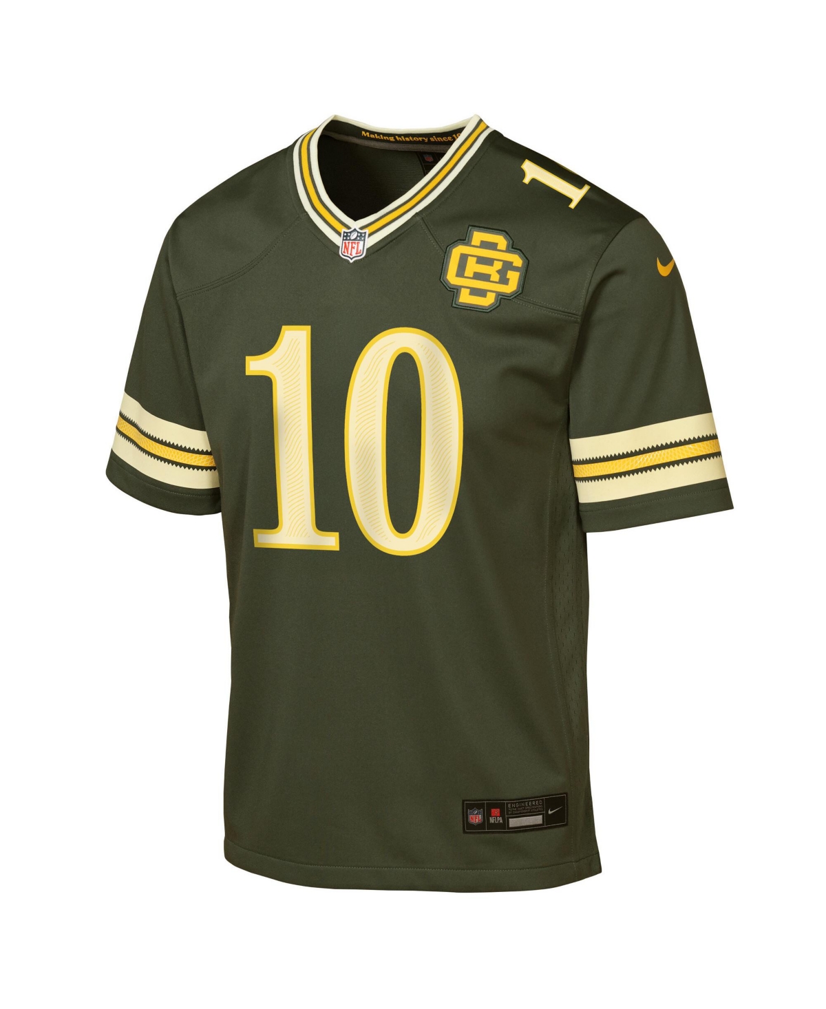 Nike Big Boys and Girls Jordan Love Green Bay Packers 2026 Rivalries Collection Game Jersey