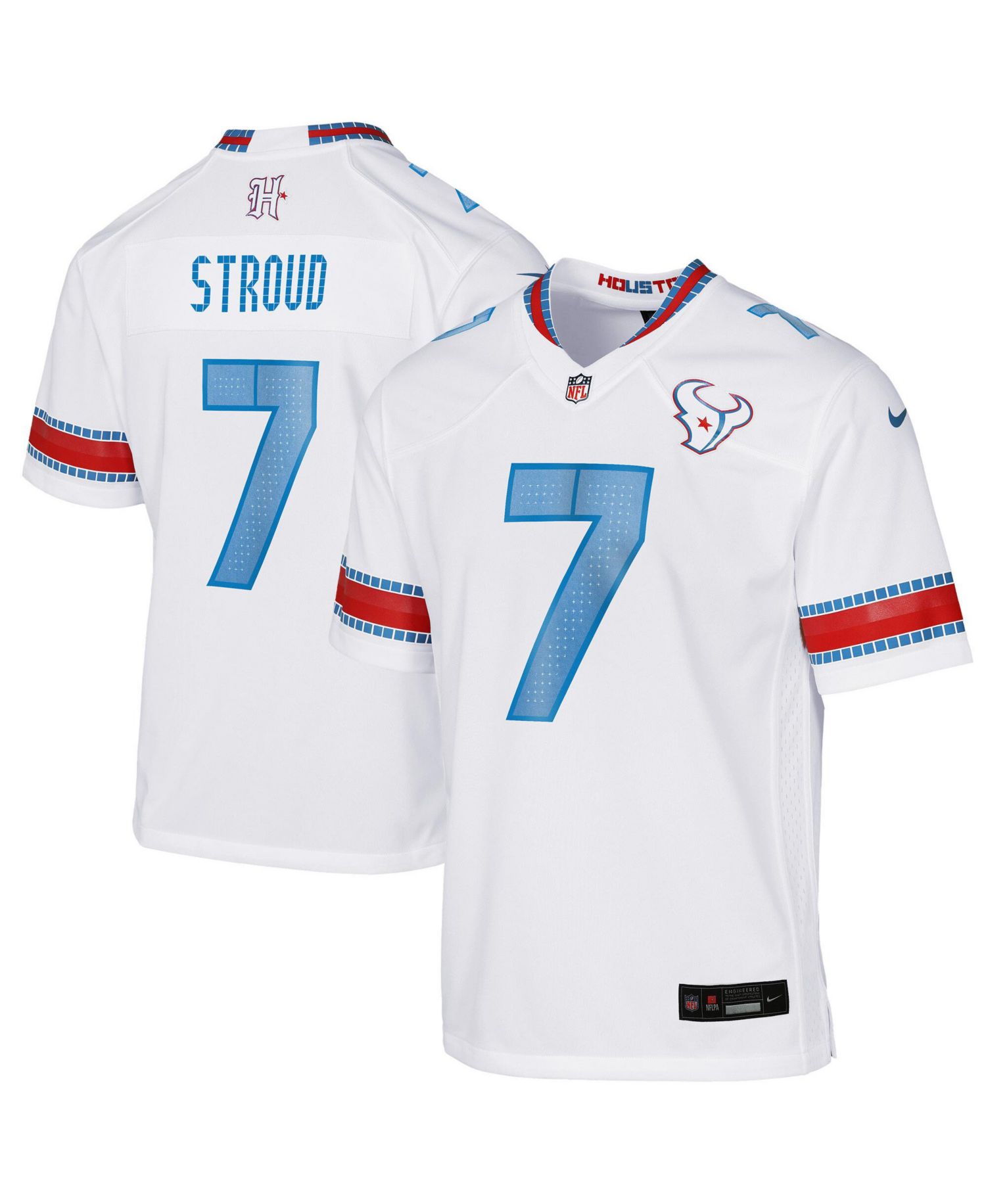 Big Boys and Girls C.J. Stroud White Houston Texans 2026 Rivalries Collection Game Jersey
