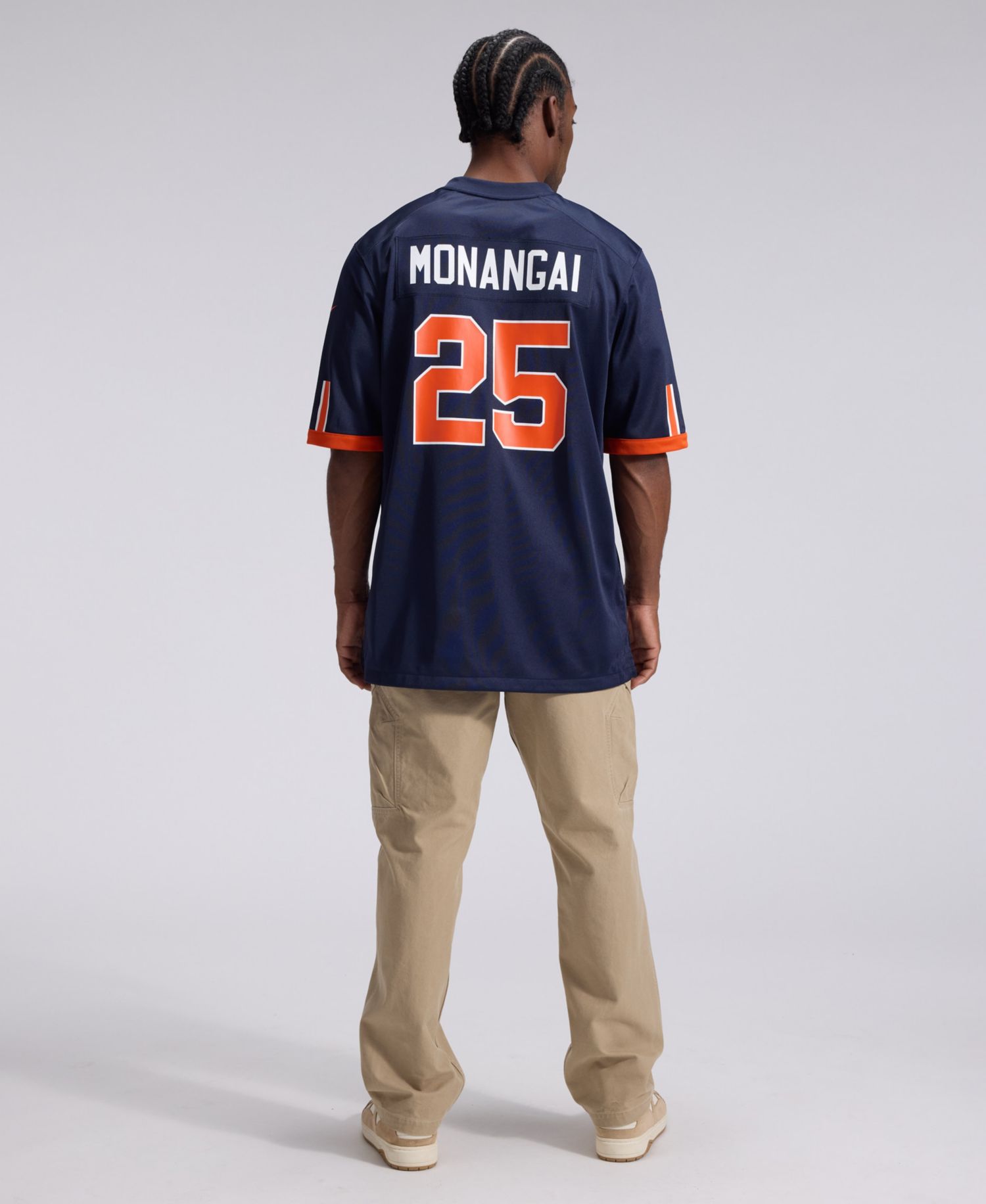 Men's Kyle Monangai Navy Chicago Bears 2026 Rivalries Collection Game Jersey