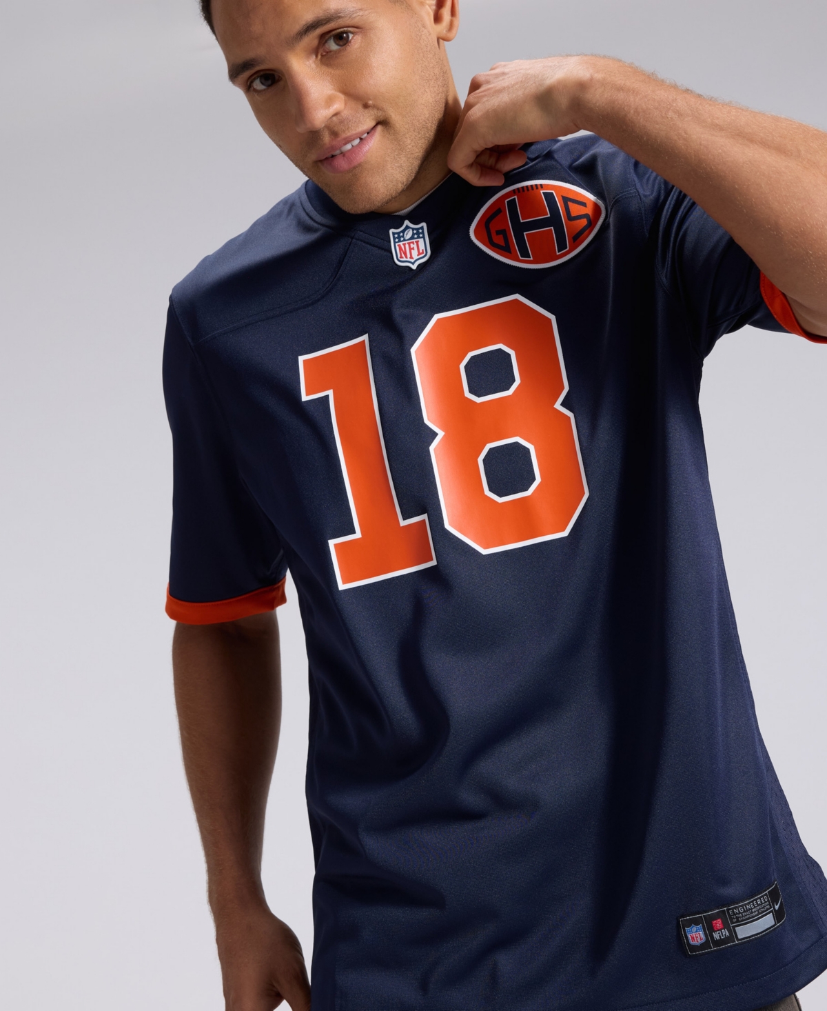 Nike Men's Caleb Williams Navy Chicago Bears 2026 Rivalries Collection Game Jersey