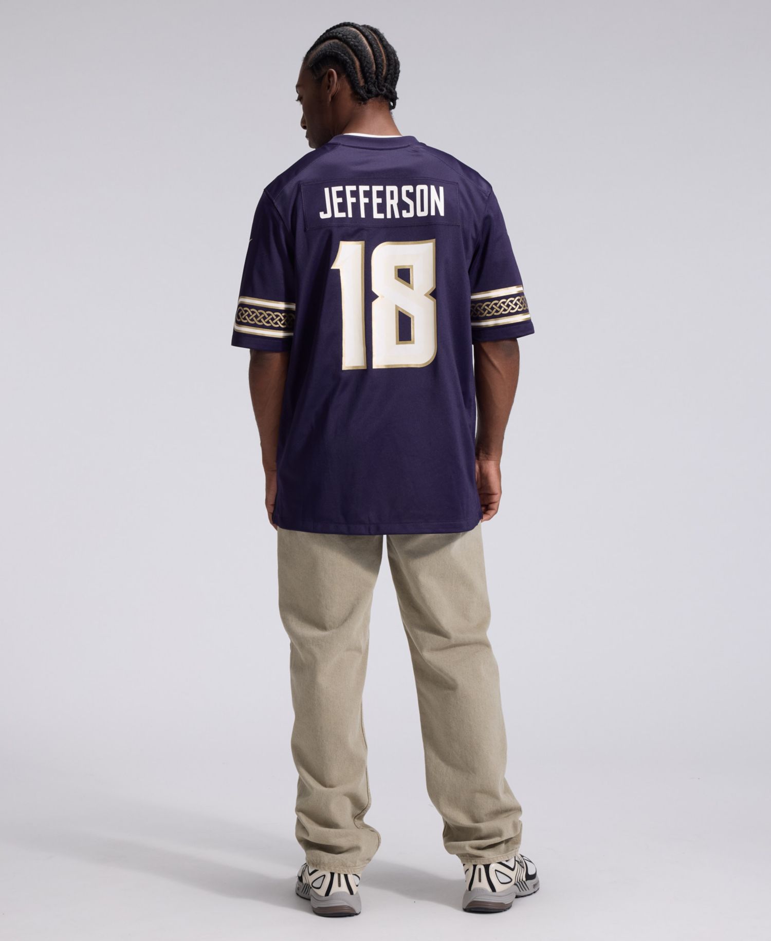 Men's Justin Jefferson Purple Minnesota Vikings 2026 Rivalries Collection Game Jersey