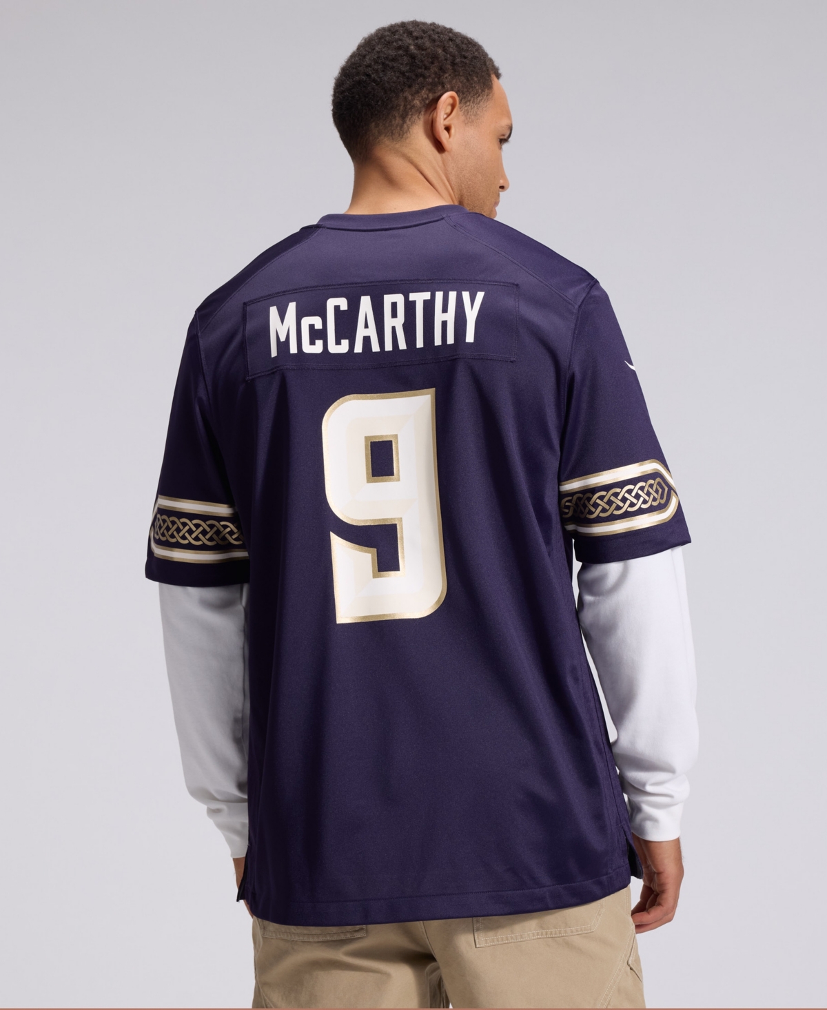 Nike Men's J.j Mccarthy Purple Minnesota Vikings 2026 Rivalries Collection Game Jersey