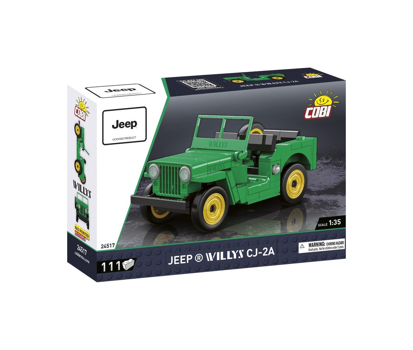 Детский конструктор COBI Jeep Willys CJ-2A 111-Piece Building Set, Ages 6+ — фото 1