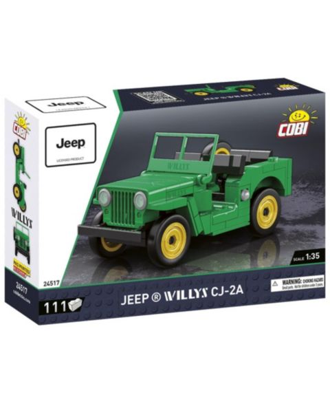 Детский конструктор COBI Jeep Willys CJ-2A 111-Piece Building Set, Ages 6+