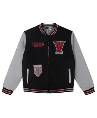 Demogorgon Boys' Zip-Up Varsity Bomber Jacket