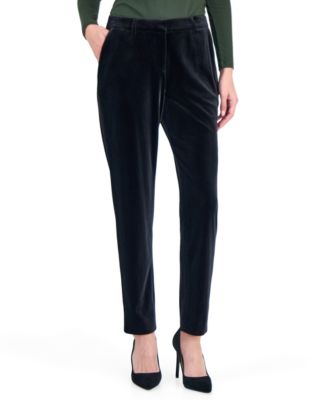 Women's Velvet Straight Ankle Pants